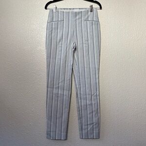 Van Heusen Gray & Black Striped Pull On Skinny Pants Size 2